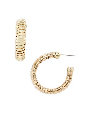 Aqua Snake Chain Open Hoop Earrings In Gold Tone - 100% Exclusive