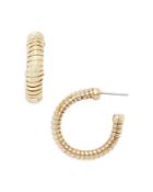 Aqua Snake Chain Open Hoop Earrings In Gold Tone - 100% Exclusive