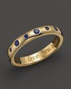 Monica Rich Kosann 18k Yellow Gold I Love You More Posey Ring With Sapphires