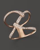Diamond Open Weave Statement Ring In 14k Rose Gold, .35 Ct. T.w. - 100% Exclusive