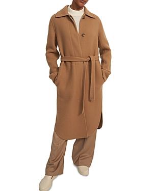 Theory Belted Button Front Coat