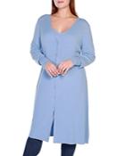 Belldini Plus Pointelle Duster Long Cardigan