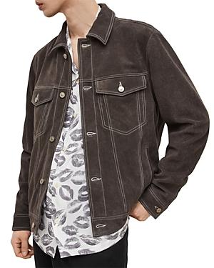 Allsaints Inu Suede Trucker Jacket