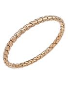 Chimento 18k Rose Gold Stretch Spring Collection Disc Rope Bracelet