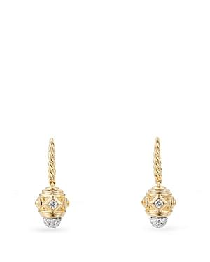 David Yurman Renaissance Drop Earrings With Diamonds In 18k Gold