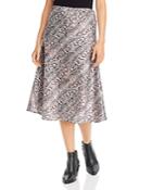 French Connection Snakeskin-print A-line Midi Dress