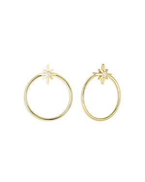 Roberto Coin 18k Yellow Gold Disney Cinderella Diamond Hoop Earrings