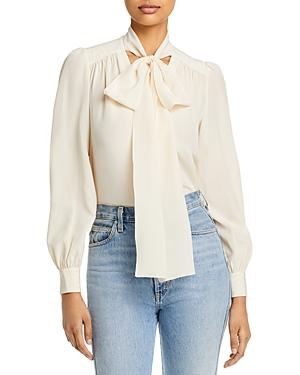 See By Chloe Silk Tie Neck Top