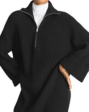 Reiss Jean Zip Neck Tunic Sweater