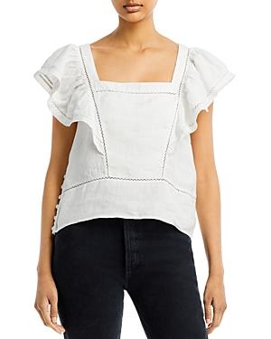 Faherty Mariposa Linen Top