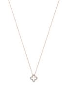 Bloomingdale's Diamond Clover Pendant Necklace In 14k Rose Gold, 0.30 Ct. T.w. - 100% Exclusive