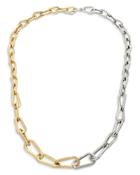 Allsaints Two Tone Carabiner Statement Necklace, 18