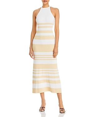 Significant Other Sage Ribbed Low Back Dress