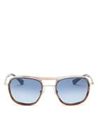 Persol Men's Brow Bar Square Sunglasses, 52mm