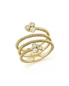 Bloomingdale's Diamond Multi Row Ring In 14k Yellow Gold, .25 Ct. T.w. - 100% Exclusive