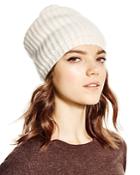 C By Bloomingdale's Cashmere Ribbed Slouchy Hat