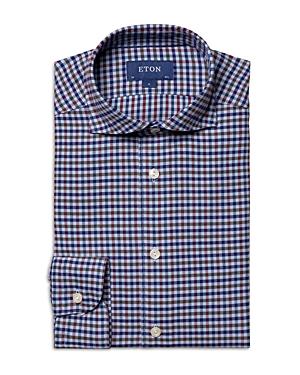 Eton Slim Fit Check Pattern Shirt