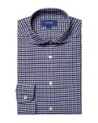 Eton Slim Fit Check Pattern Shirt