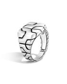 John Hardy Classic Chain Sterling Silver Square Ring
