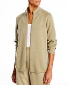 Lafayette 148 New York Raglan Sleeve Zip Cashmere Sweater