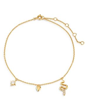 Ajoa By Nadri Totem Three Charm Ankle Bracelet