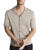 Reiss Sass Knit Regular Fit Button Down Shirt