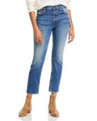 Mother The Pixie Tomcat Cropped Button Fly Jeans In Daytime Warrior