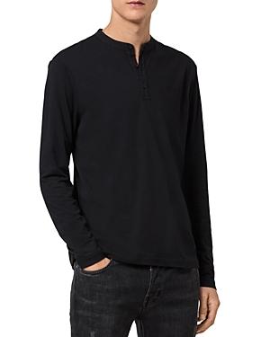 Allsaints Kershaw Cotton & Silk Long Sleeve Henley
