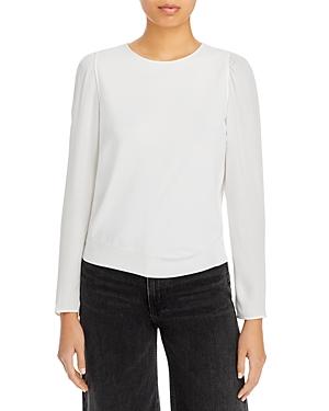Theory Puff Sleeve Silk Top