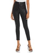 Guess Poison Python-print Coated Skinny Pants