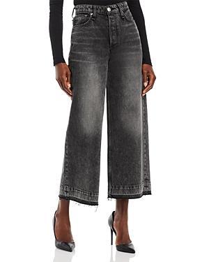 Rag & Bone Maya High Rise Ankle Jeans In Black Opal