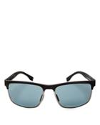 Hugo Boss Men's Carbon Polarized Rectangle Sunglasses, 58mm