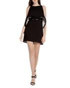 Halston Heritage Color Block Convertible Belted Dress