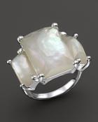 Ippolita Sterling Silver Rock Candy 3-stone Prong Set Ring In Mother-of-pearl