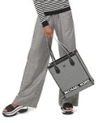 Michael Michael Kors Logo Checkerboard Pajama-style Silk Pants