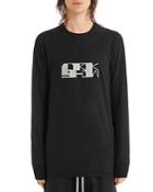 Drkshdw Rick Owens Graphic Logo Long Sleeve Tee