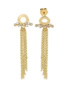 Own Your Story 14k Yellow Gold Nature Diamond Waterfall Drop Earrings