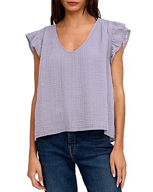 Velvet By Graham & Spencer Breanna Flutter Sleeve Top