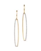 Diamond Geometric Drop Earrings In 14k Yellow Gold, .30 Ct. T.w. - 100% Exclusive