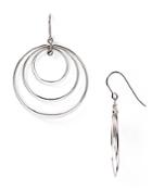 Sterling Silver Triple Circle Drop Earrings - 100% Exclusive