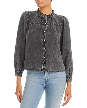 Rails Camille Ruffle Neck Shirt
