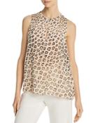 Joie Corie Leopard-printed Silk Top