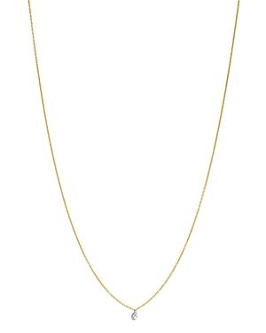Aerodiamonds 18k Yellow Gold Solo Petite Diamond Fringe Necklace, 16