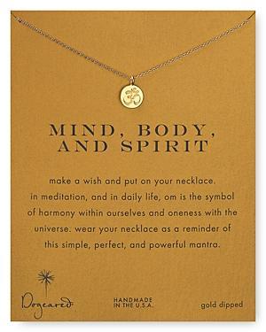 Dogeared Mind, Body & Spirit Pendant Necklace, 18