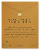Dogeared Mind, Body & Spirit Pendant Necklace, 18