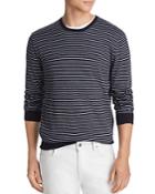 The Men's Store At Bloomingdale's Tri-color Striped Crewneck Sweater - 100% Exclusive