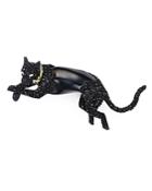 Alexis Bittar Crystal Encrusted Panther Pin