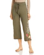 Johnny Was Nohea Embroidered Cropped Pants