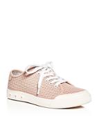 Rag & Bone Women's Standard Issue Perforated Leather Lace Up Sneakers