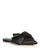 Rebecca Minkoff Women's Alexis Studded Leather Pointed Toe Mules